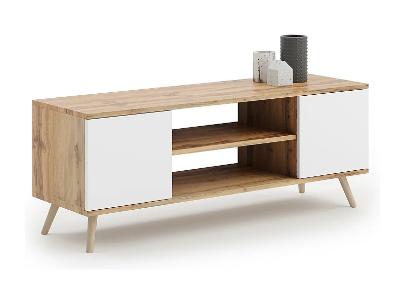 Meuble Tv FOCUS RTV155 2D 155x40x48 Clair naturel