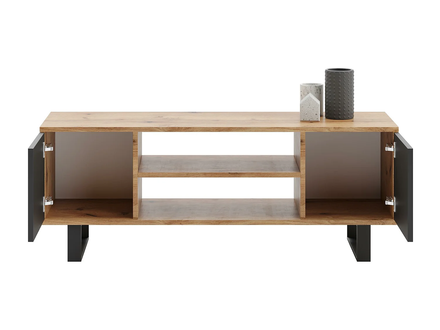 Tv Meubel FOCUS RTV155 2D 155x40x48 Grafiet