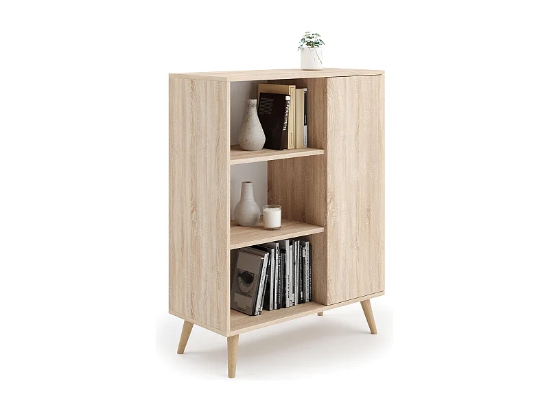 Vitrine FONDI SC90 1D 90x40x116 Bege