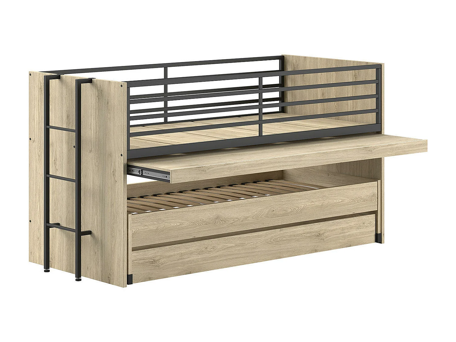 Lits superposés SAM BB005 90x200 cm Clair naturel