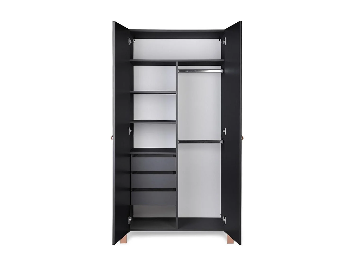 Armoire Enfant ETUDE CW96 2D3D6S 96x47x179 Noir