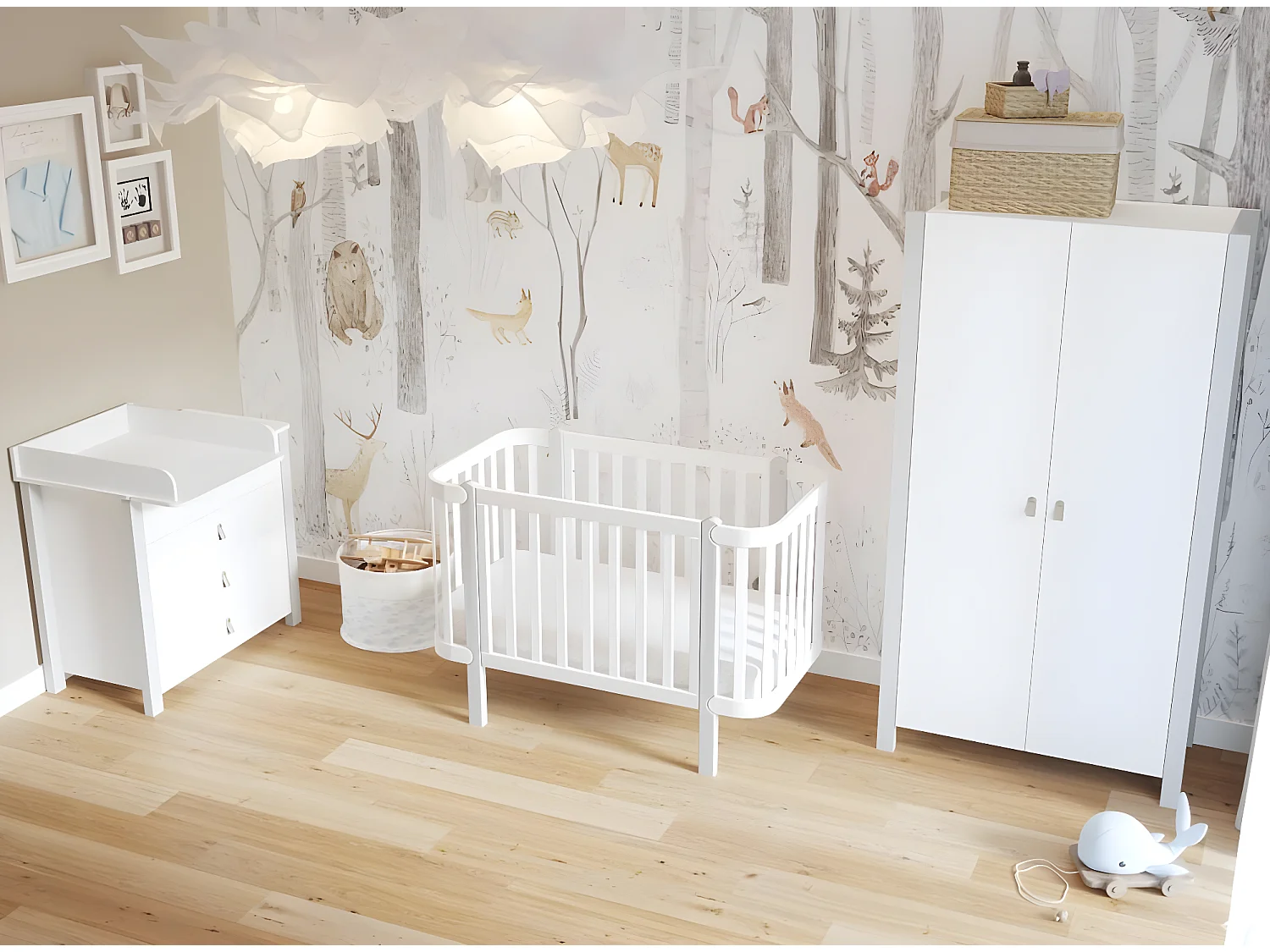 Kleerkast ETUDE WR96 2D3D6S 96x47x179 Grijs