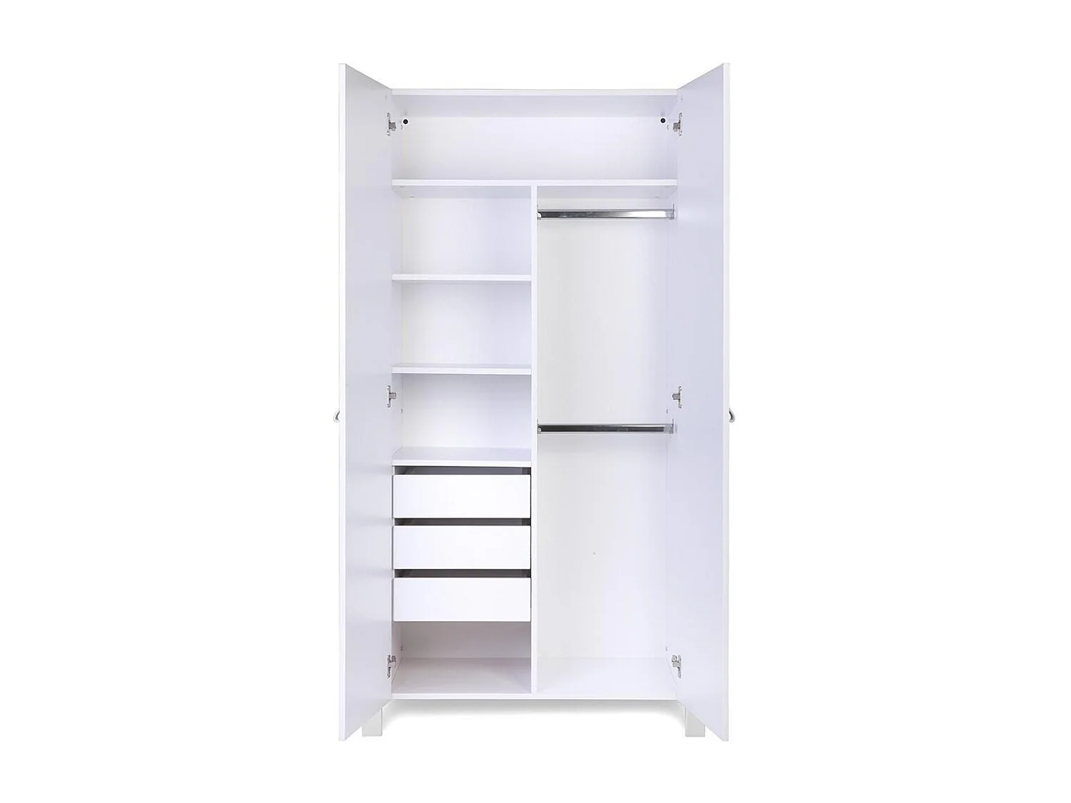 Roupeiro ETUDE WR96 2D3D6S 96x47x179 Cinzento