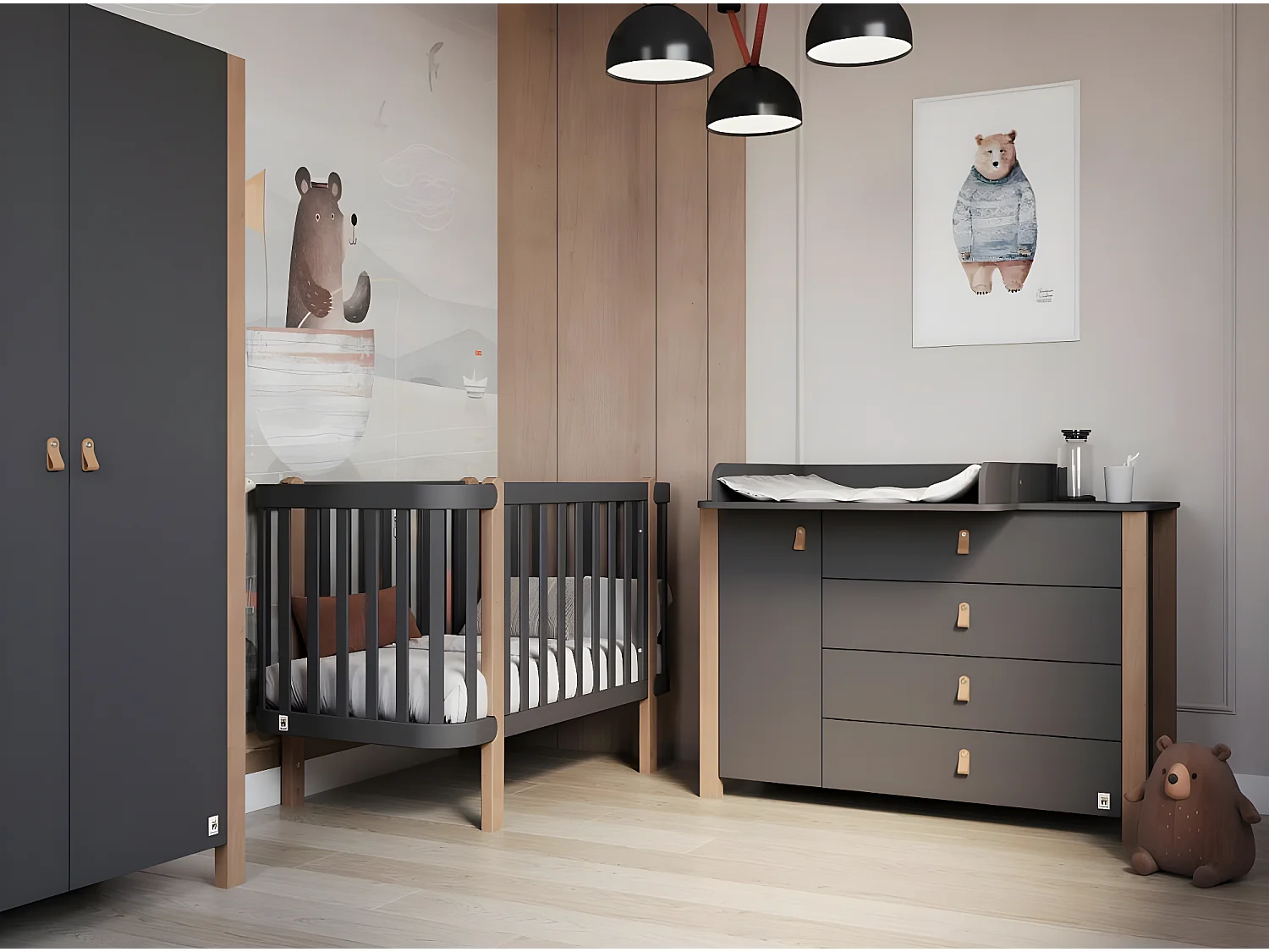 Berço ETUDE BC 67x125x89 Preto