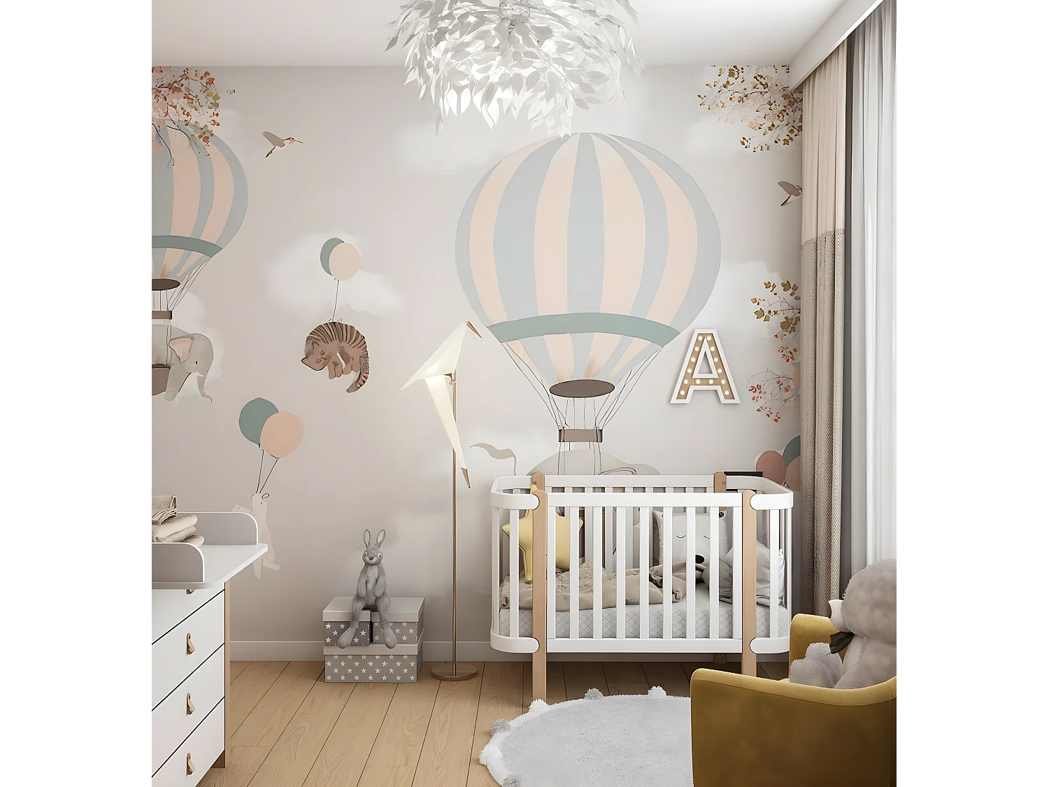 Lettino ETUDE BC 67x125x89 Bianco