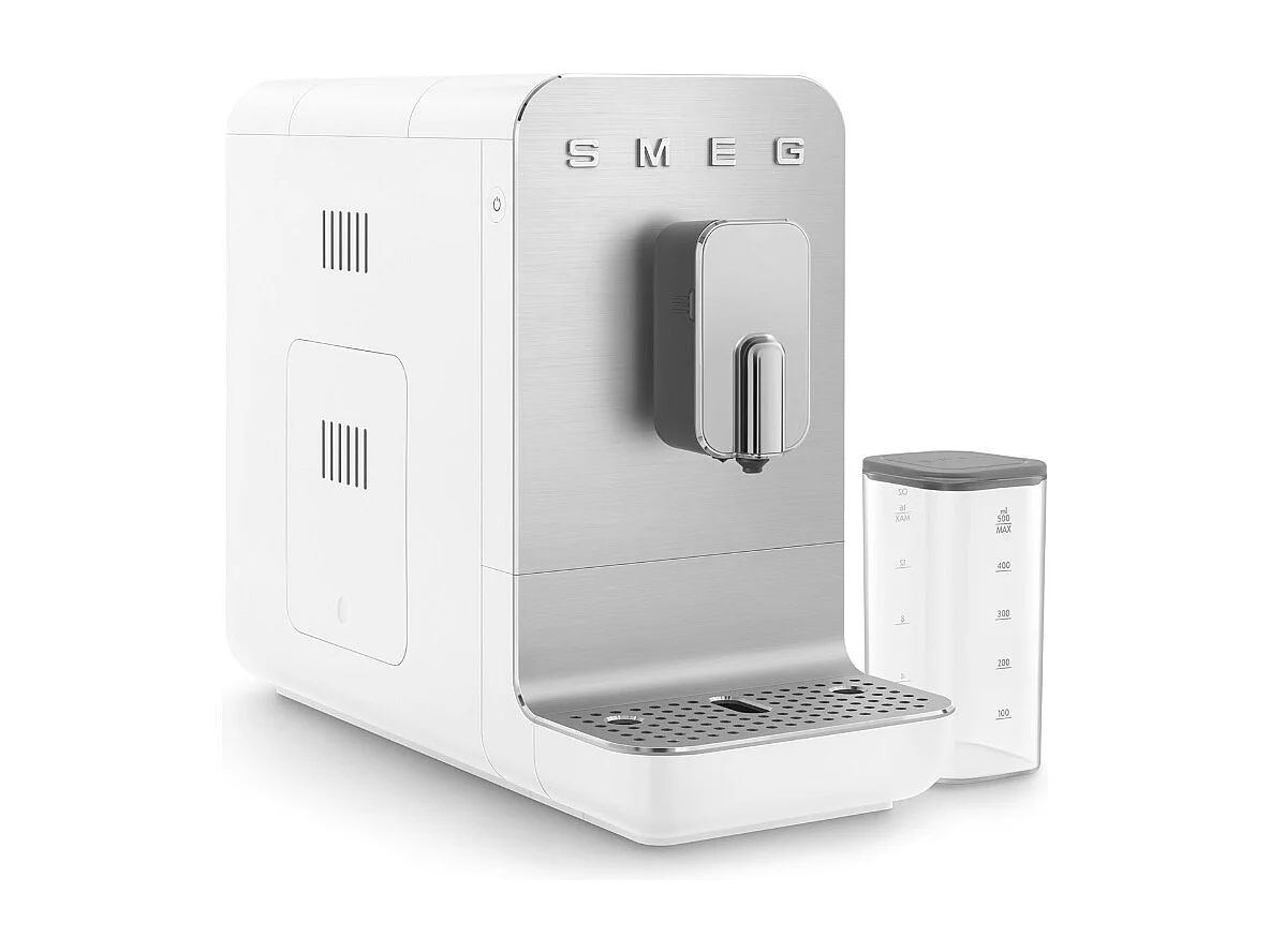 Machine à Expresso Automatique Smeg BCC13 WHMEU avec Broyeur à Café Intégré et Fonction One Touch - 19 Bars Blanc
