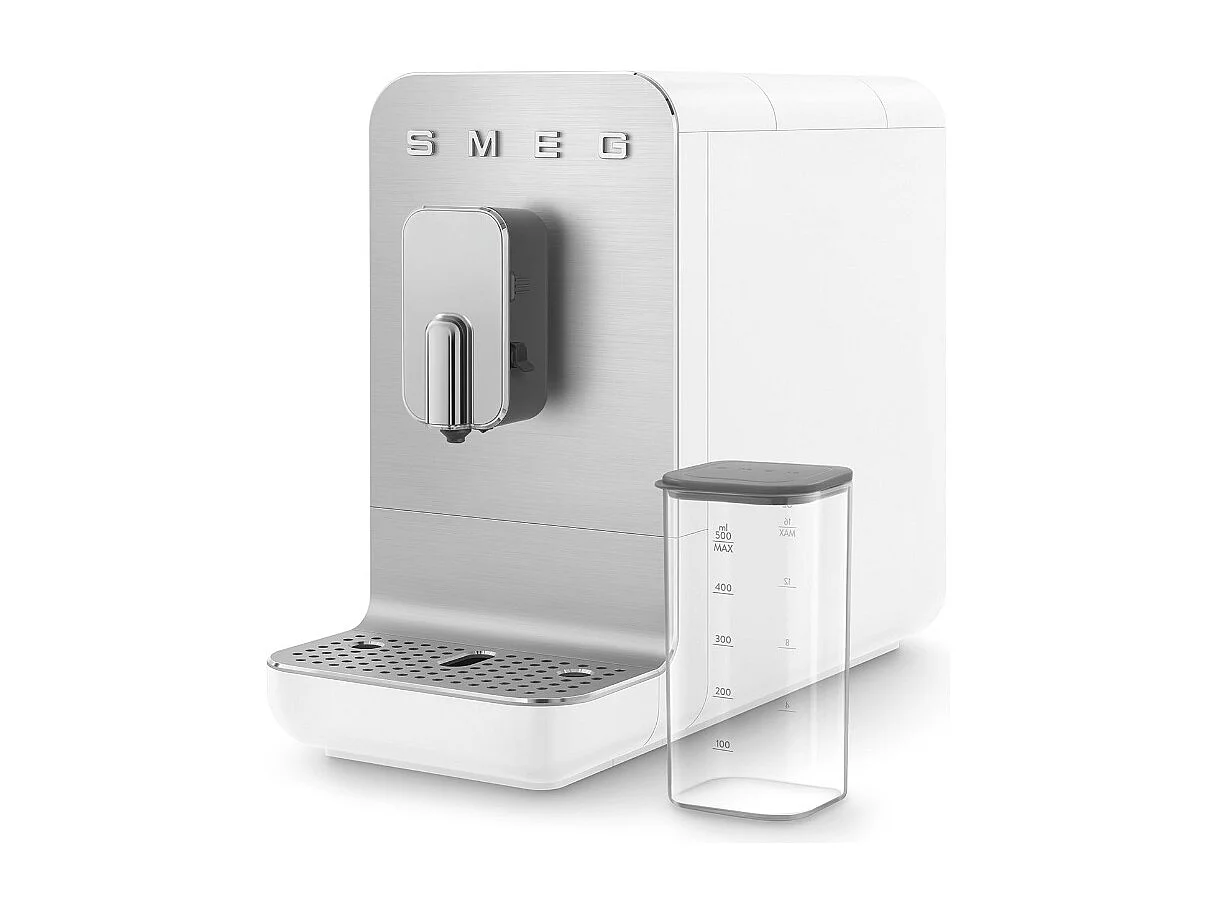 Automatische espressomachine Smeg BCC13 WHMEU met geïntegreerde koffiemolen en One Touch-functie - 19 bar Wit