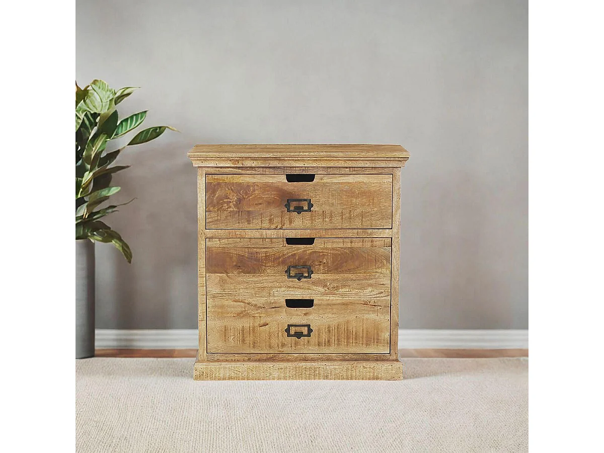 VALMON - Meuble Rangement Bar 2 Tiroirs avec Compartiment Range-Bouteilles