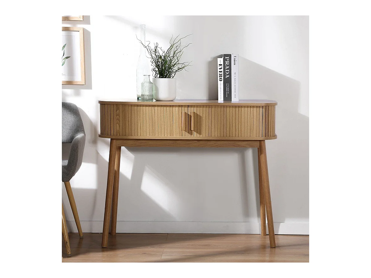 Console 2 portes coulissantes L100 cm - ERNEST