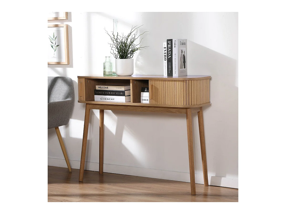 Console 2 portes coulissantes L100 cm - ERNEST