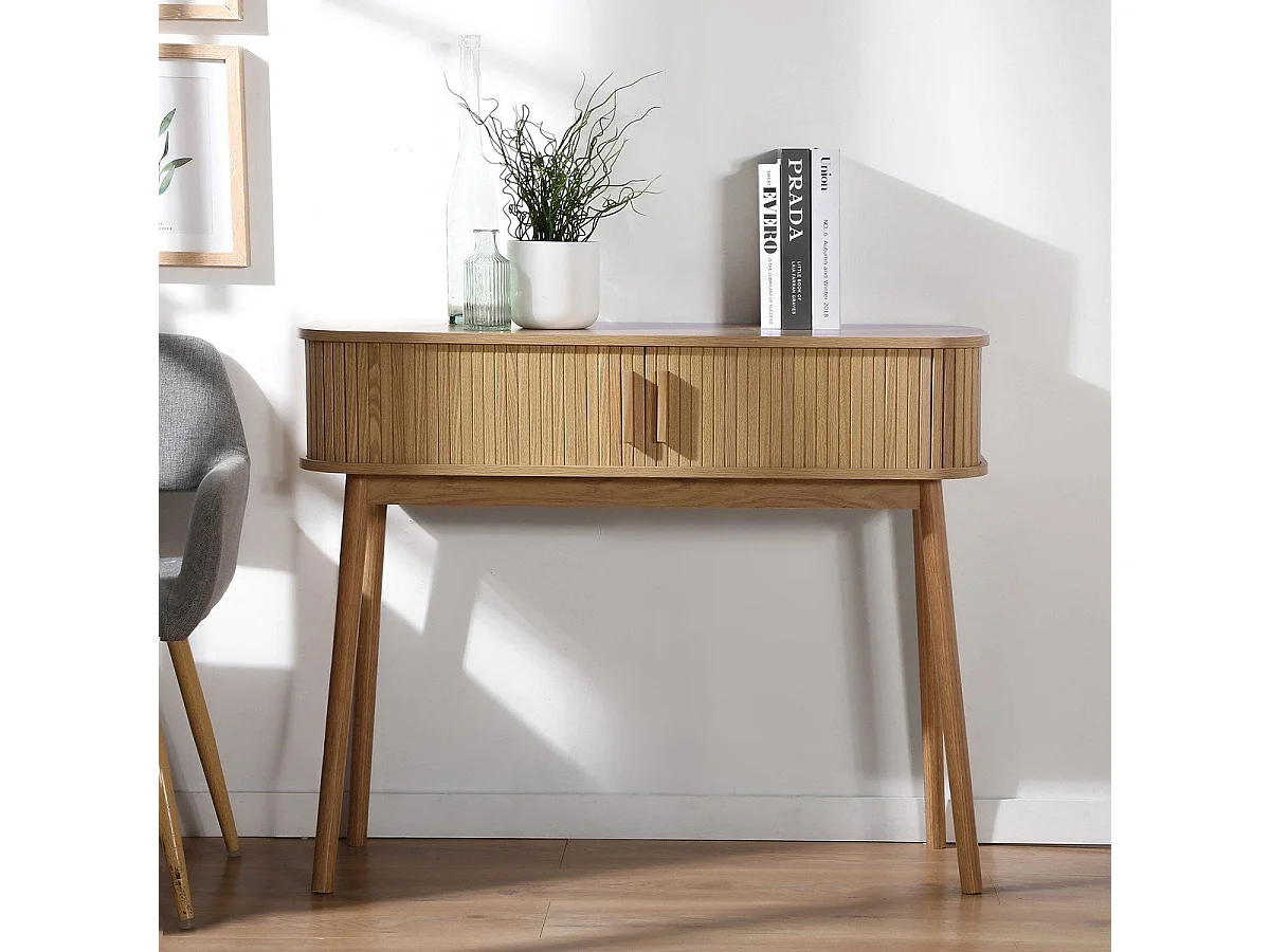 Console 2 portes coulissantes L100 cm - ERNEST