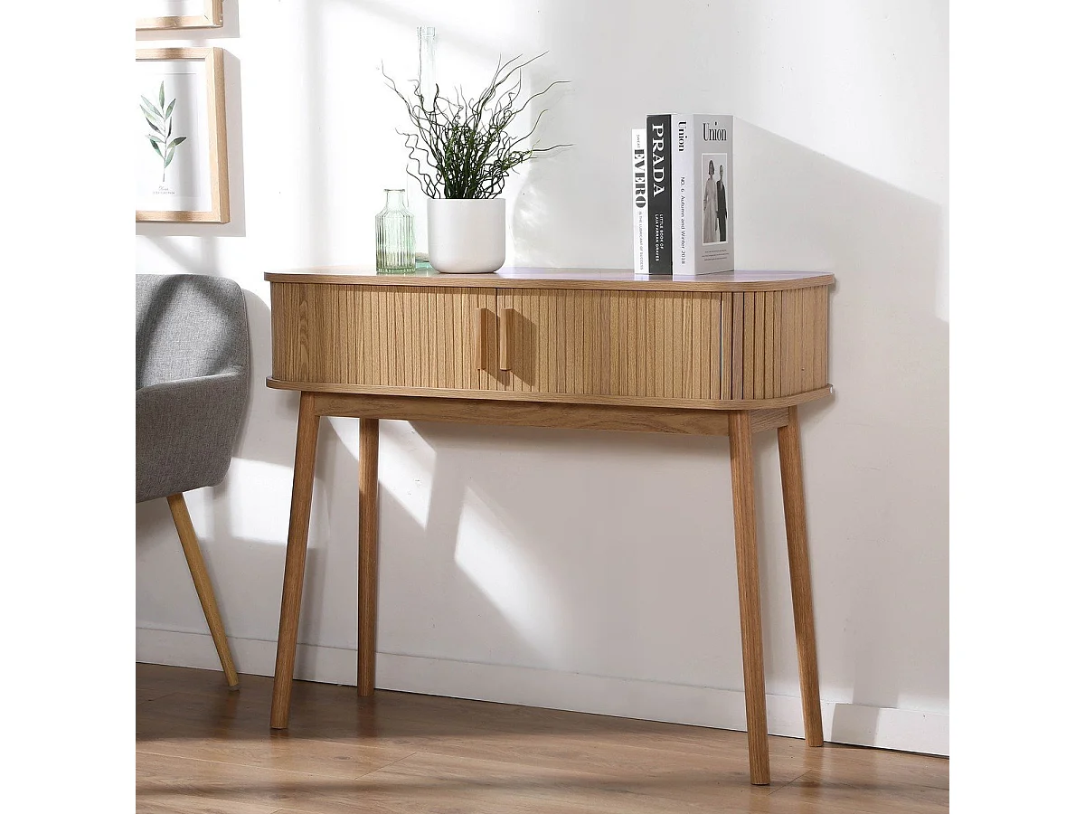 Console 2 portes coulissantes L100 cm - ERNEST