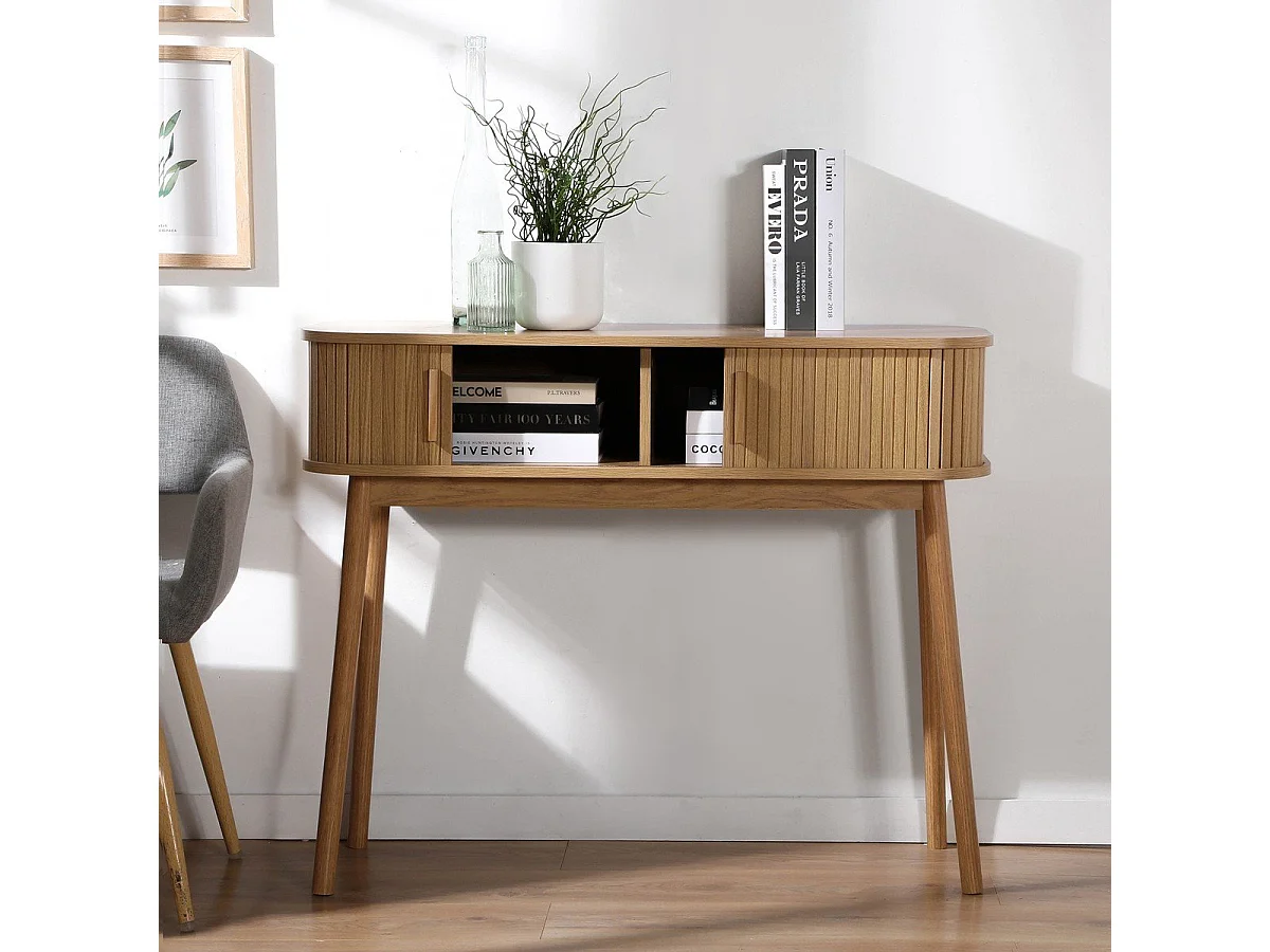 Console 2 portes coulissantes L100 cm - ERNEST