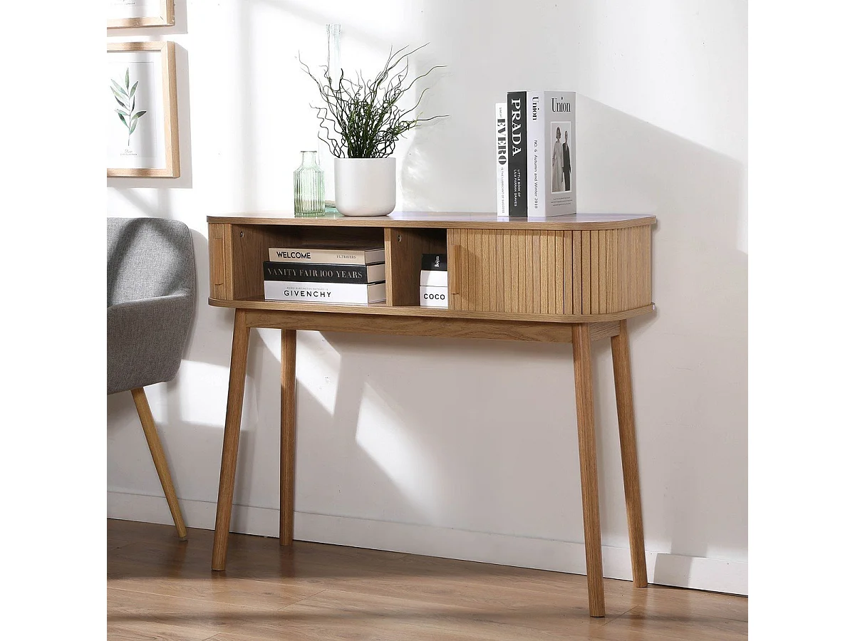 Console 2 portes coulissantes L100 cm - ERNEST