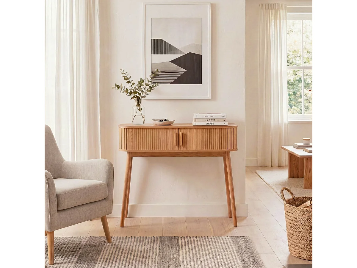 Console 2 portes coulissantes L100 cm - ERNEST