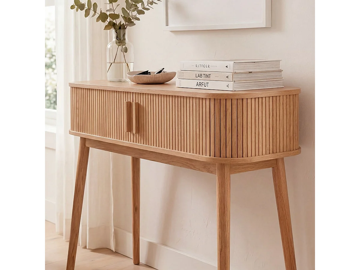 Console 2 portes coulissantes L100 cm - ERNEST