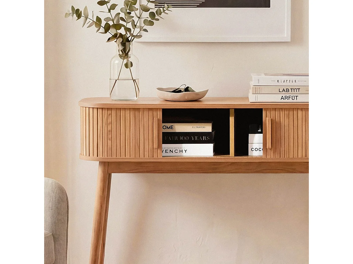 Console 2 portes coulissantes L100 cm - ERNEST