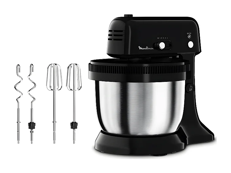 Moulinex Robot pâtissier 4l 300w noir - qa110810