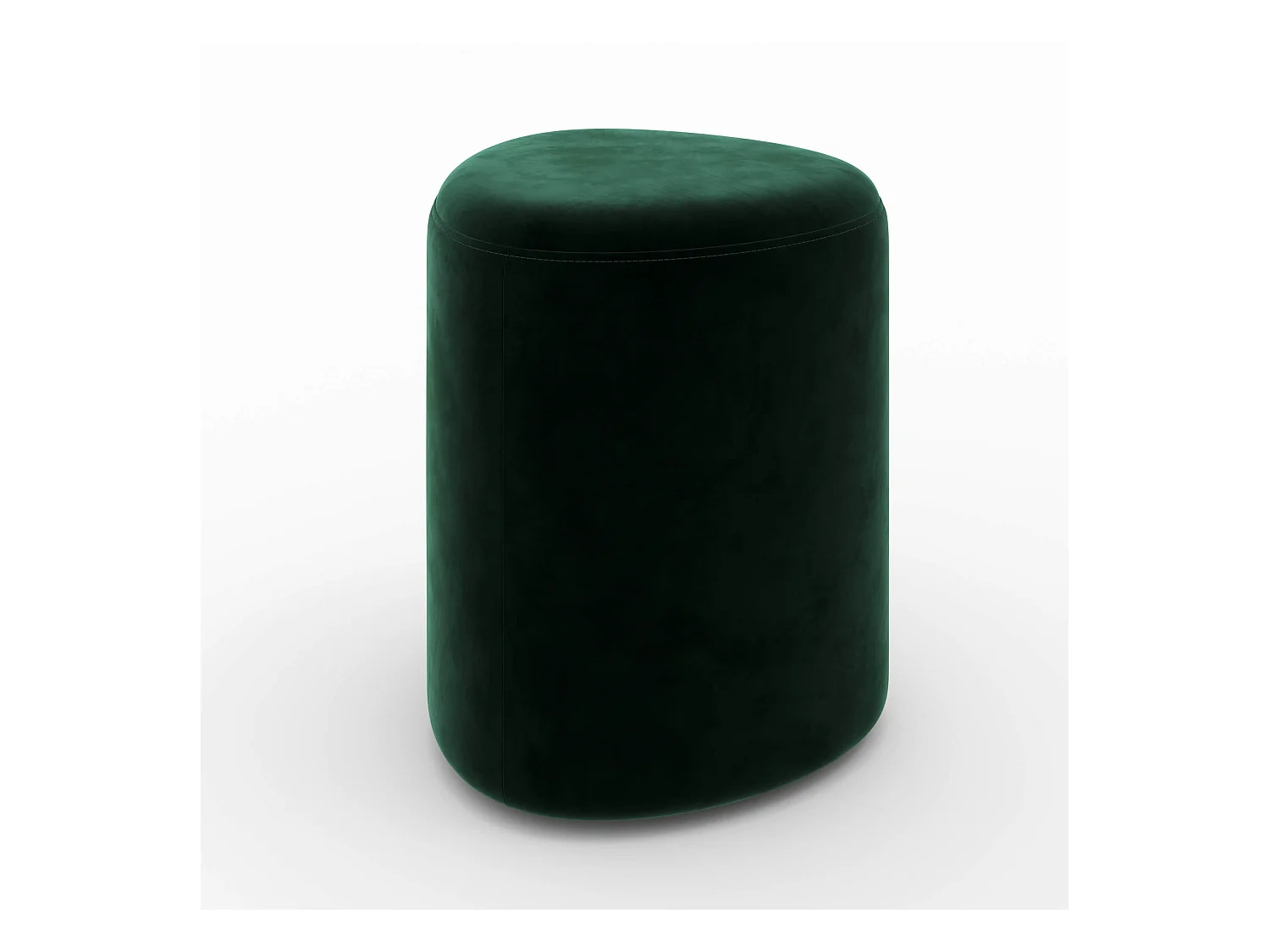 Pouf en velours vert - Emmy