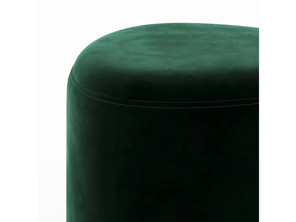 Pouf triangolare in velluto verde - Emmy