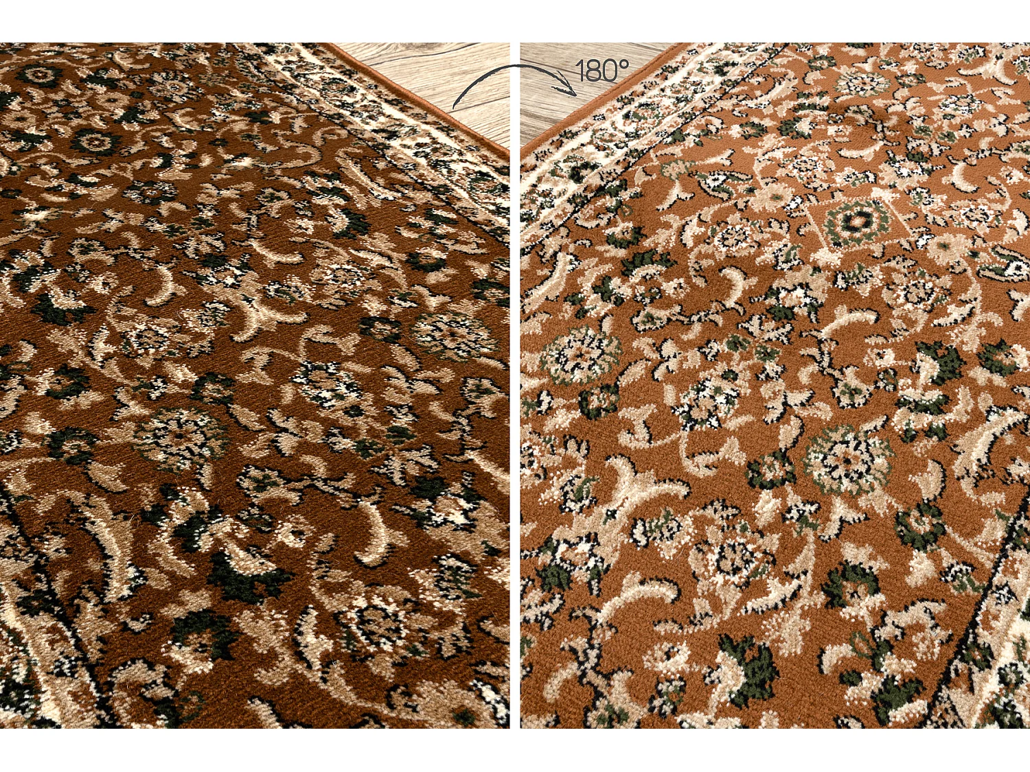 Passatoia HEAT-SET ROYAL ADR 1745 marrone 80x550 cm