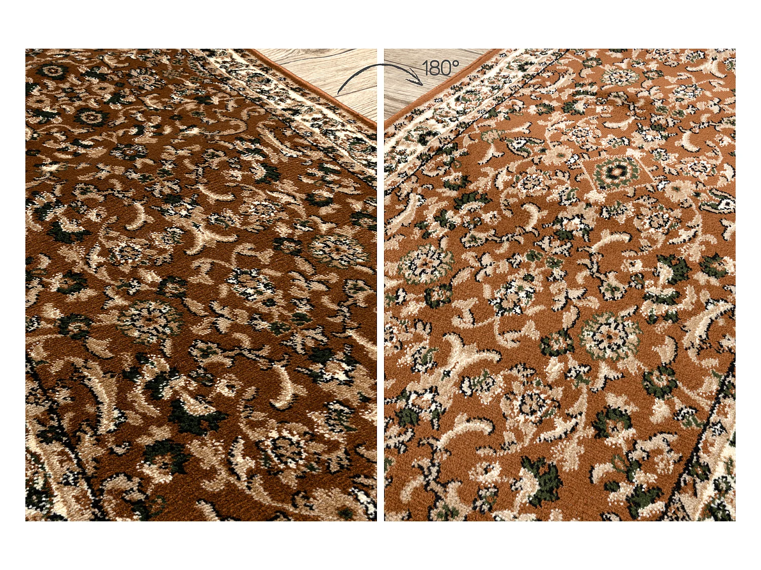 Tapis de couloir HEAT-SET ROYAL ADR 1745 marron 120x290 cm