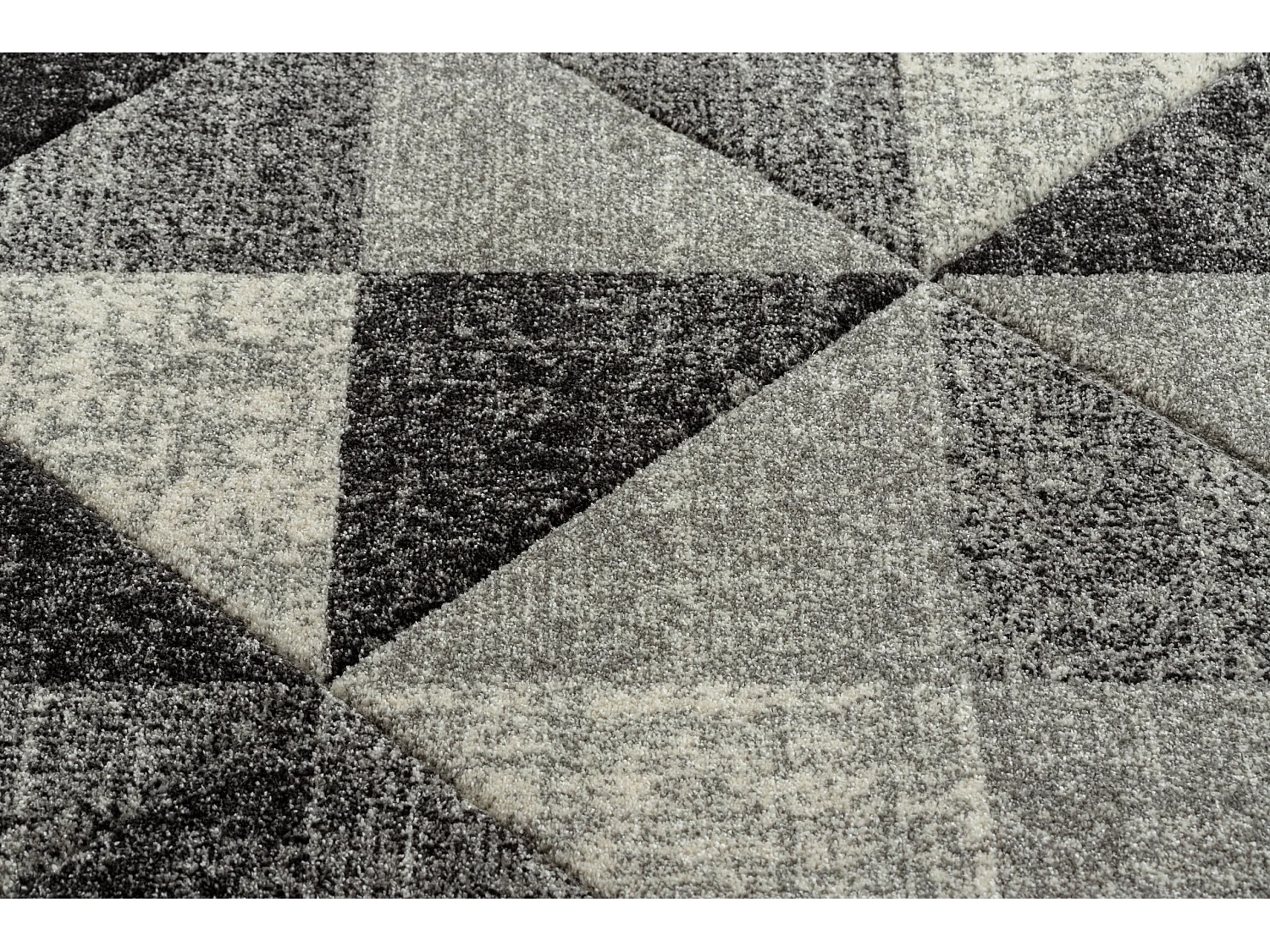 Tapijt FEEL 5672/16811 Drieho grijskleuring / anthracytkleuring / crè 280x370 cm