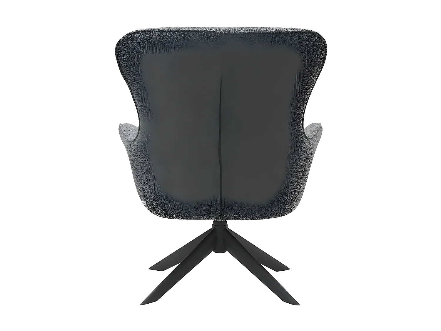 Fauteuil pivotant chenille gris anthracite Lucky