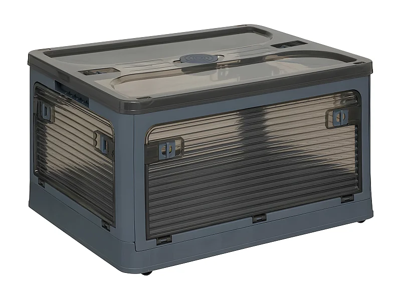 Boîte de Rangement 5 Ouvertures "Multi-Usage" 43L Gris