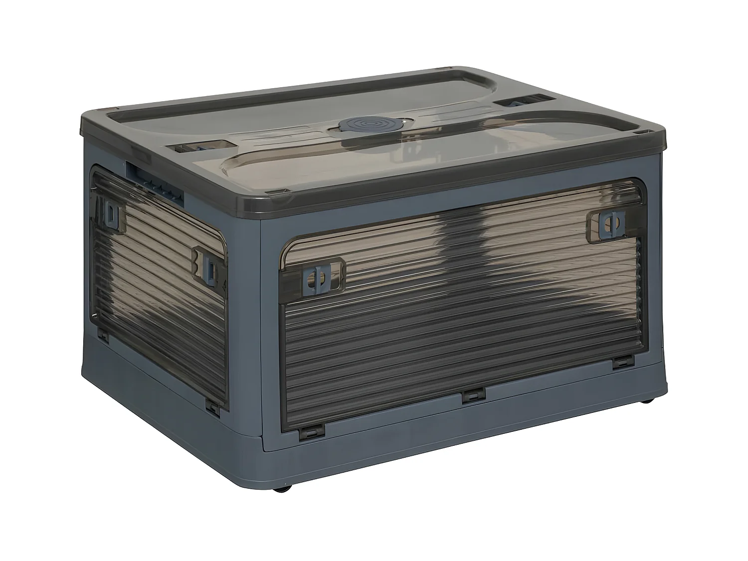 Boîte de Rangement 5 Ouvertures "Multi-Usage" 43L Gris
