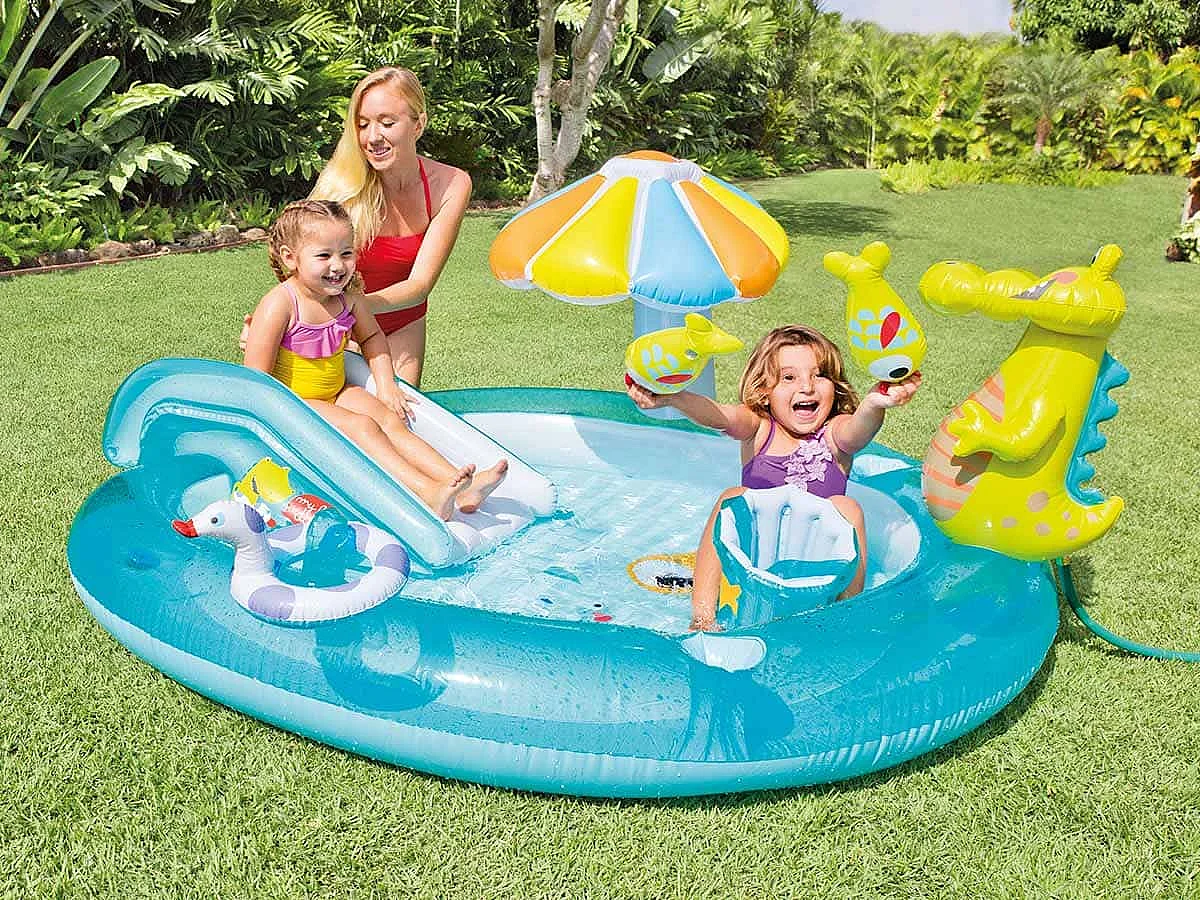 Aire de jeux gonflable Alligator - Intex