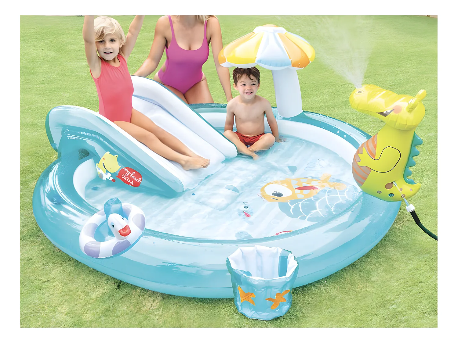 Aufblasbarer Spielplatz Alligator - Intex