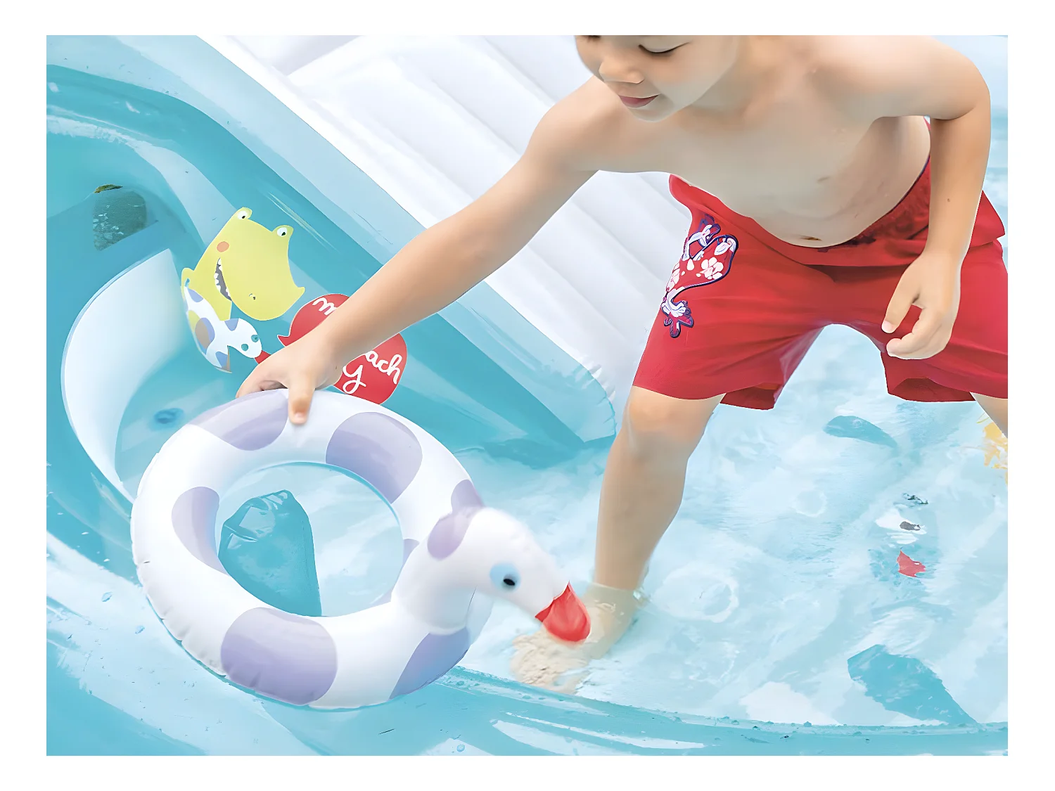 Aufblasbarer Spielplatz Alligator - Intex