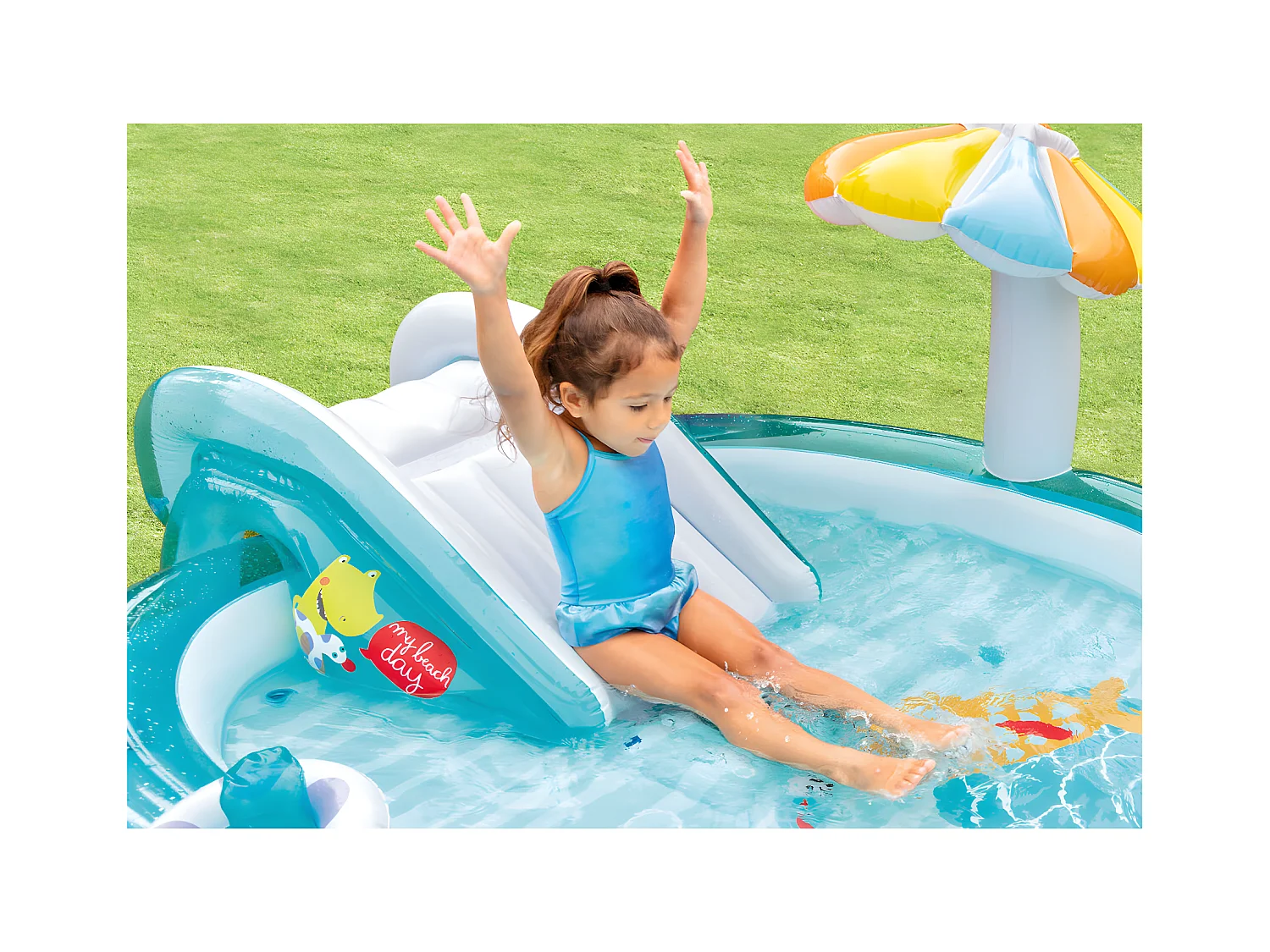 Aufblasbarer Spielplatz Alligator - Intex