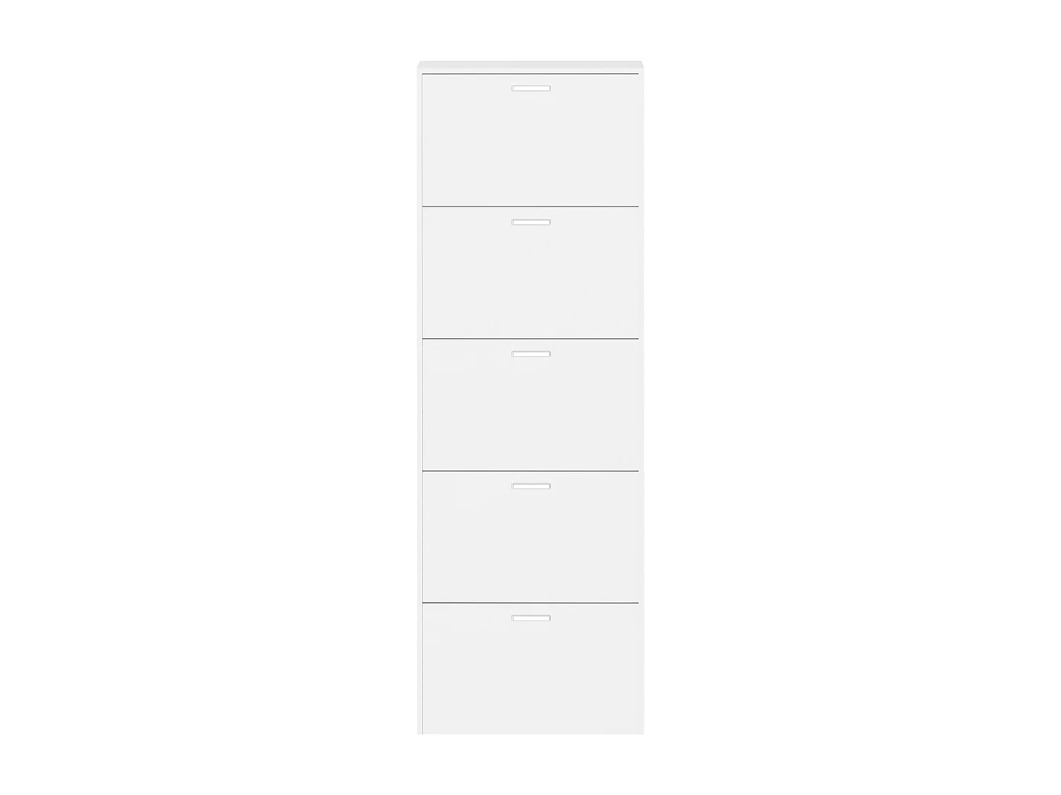 Shoe cabinet Sulos White H. 179 x W. 59 x D. 17 cm