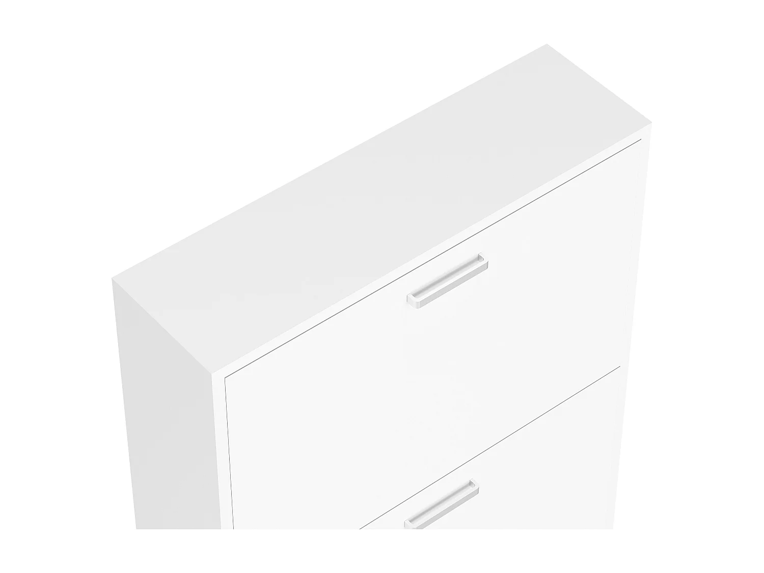 Shoe cabinet Sulos White H. 179 x W. 59 x D. 17 cm