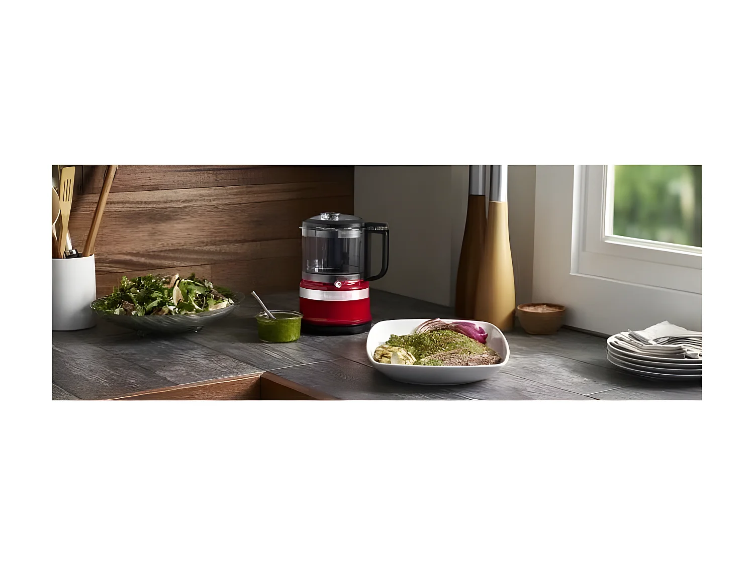 KITCHENAID 5KFC3516EER Mini hachoir - Rouge empire