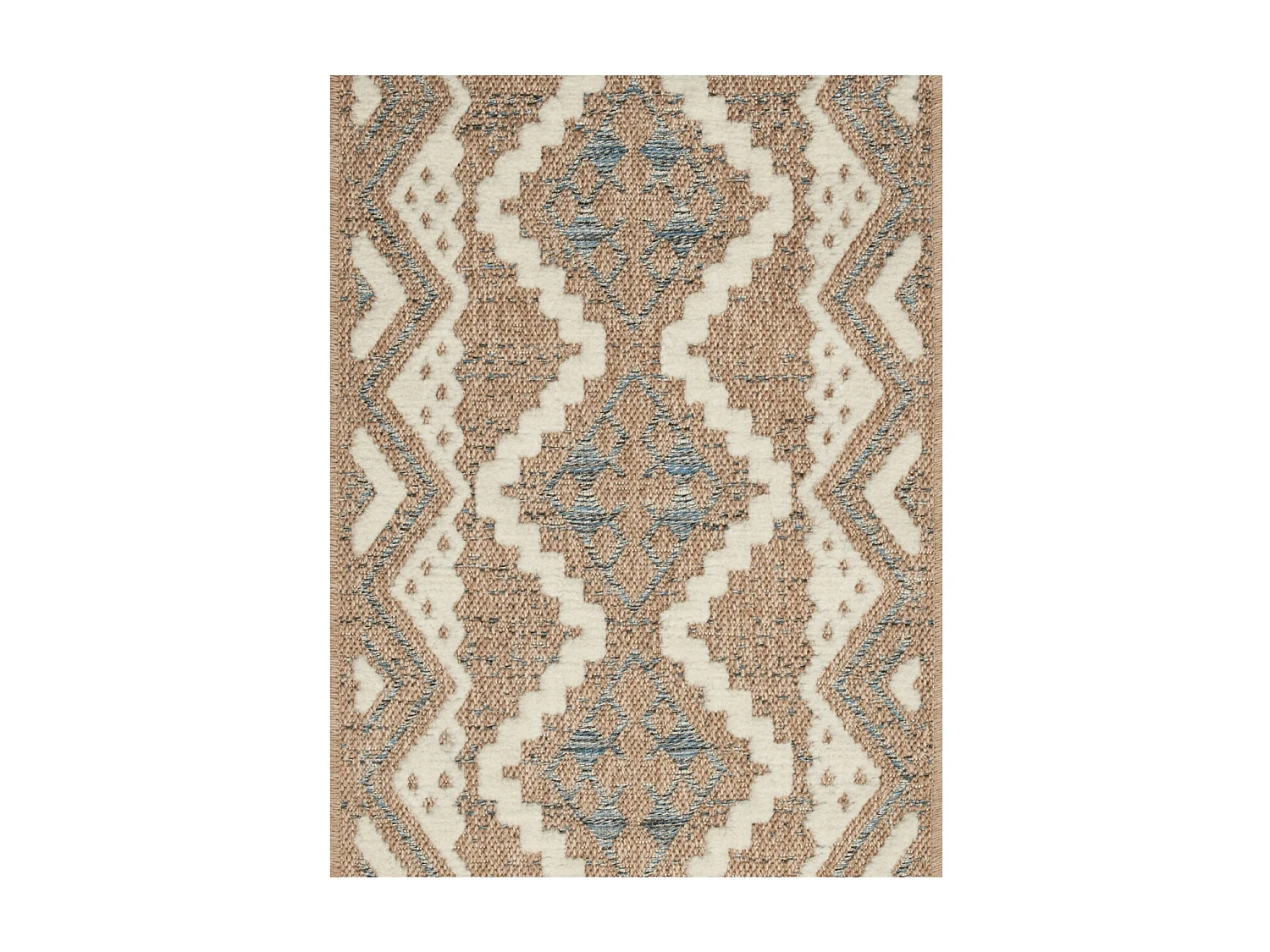 Tapis extérieur - 160x230cm - multicolore - 100% polypropylène résistant aux UV - 1400gr/m² - TALALI