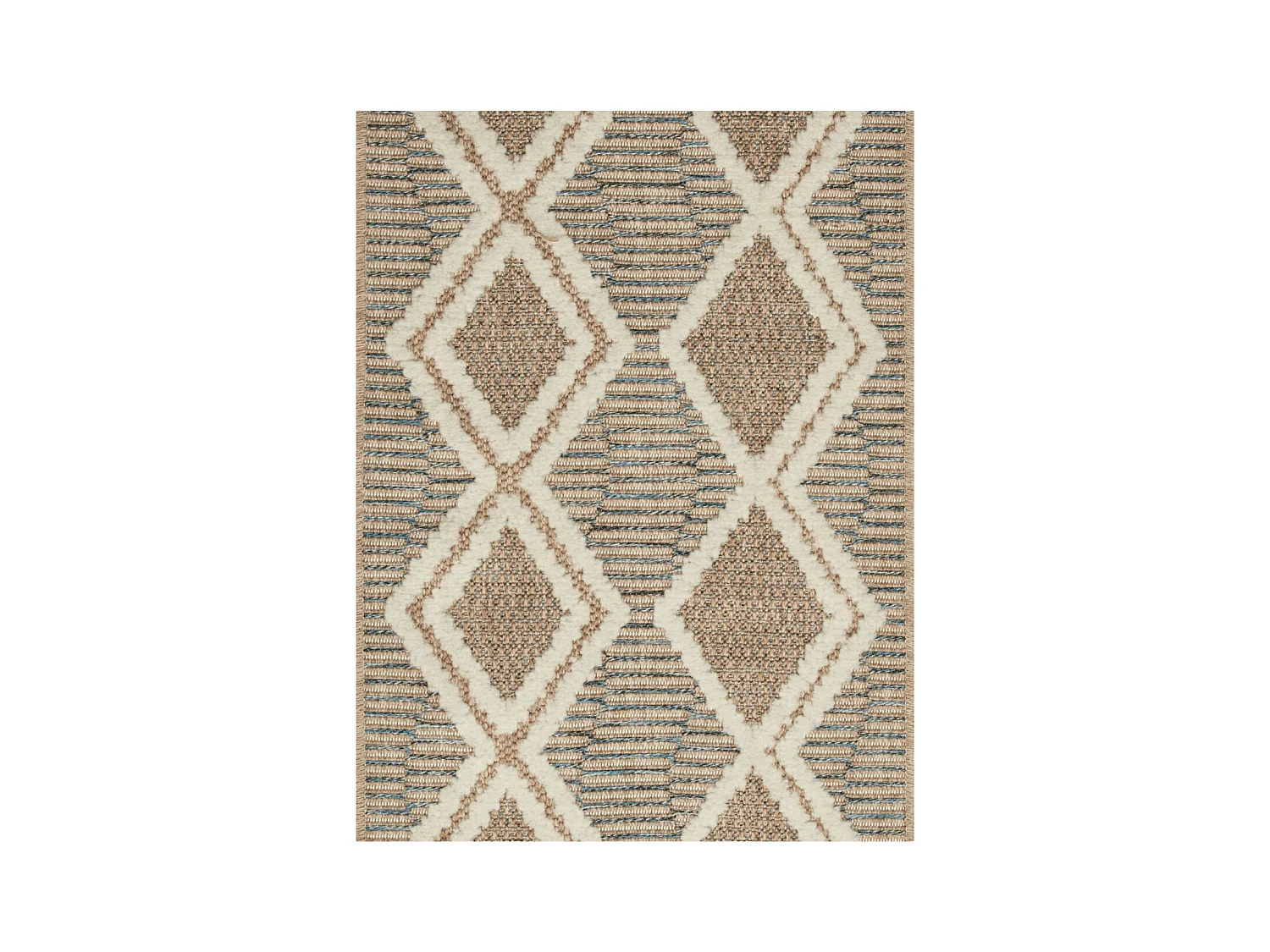 Tapis extérieur - 120x170cm - multicolore - 100% polypropylène résistant aux UV - 1400gr/m² - LYRA