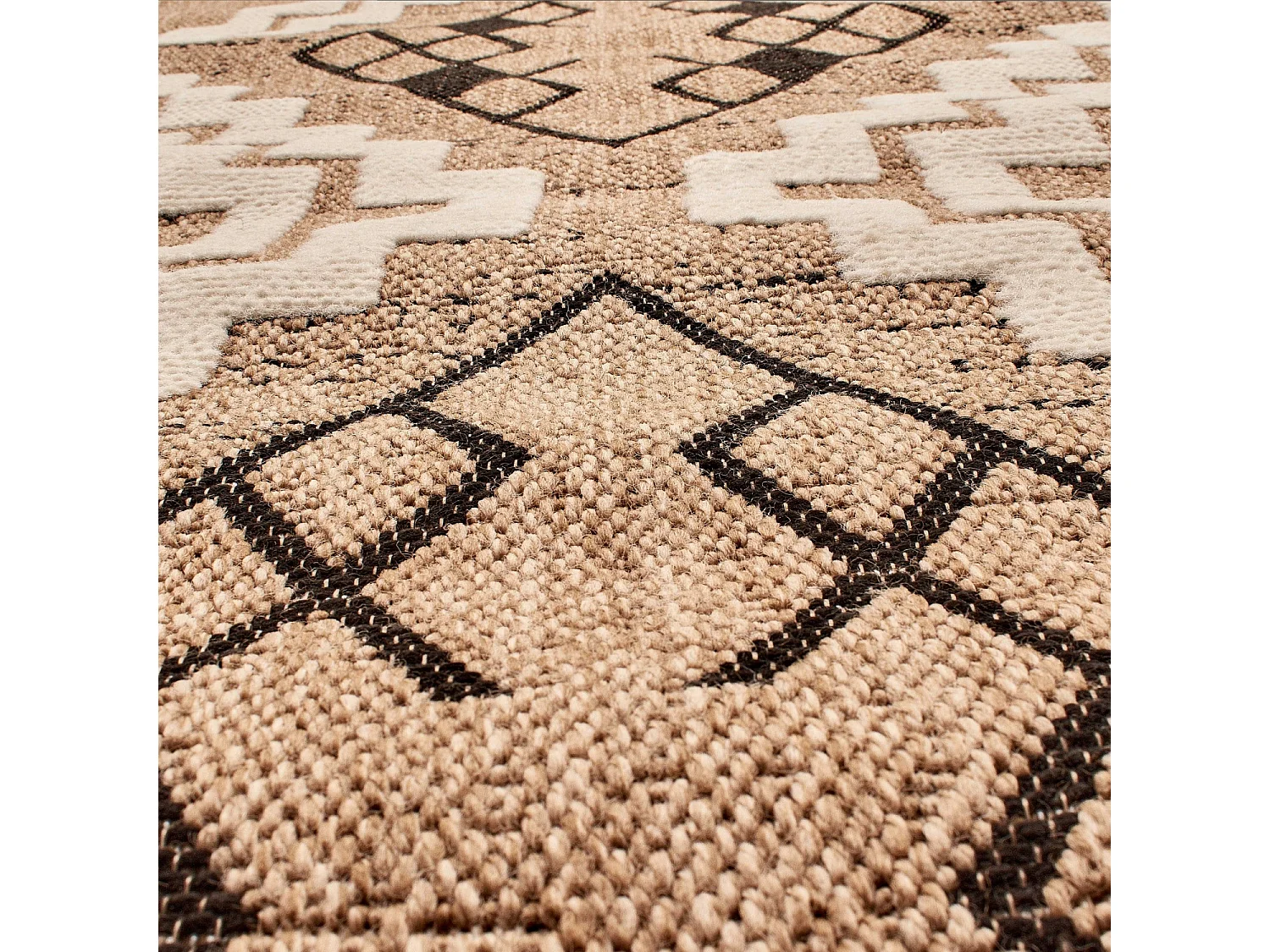 Tapis extérieur - 60x90cm - multicolore - 100% polypropylène résistant aux UV - 1400gr/m² - TALOC