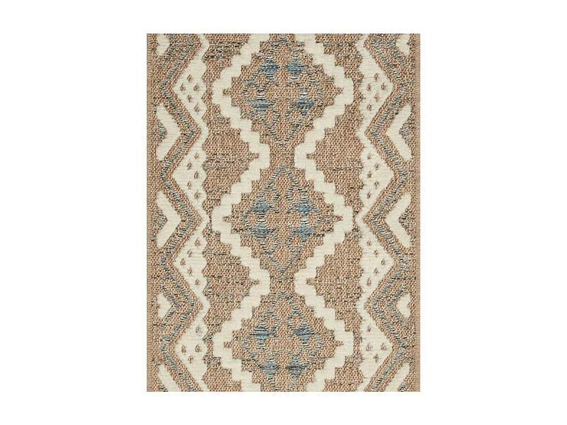 Tapis extérieur - 120x170cm - multicolore - 100% polypropylène résistant aux UV - 1400gr/m² - TALALI