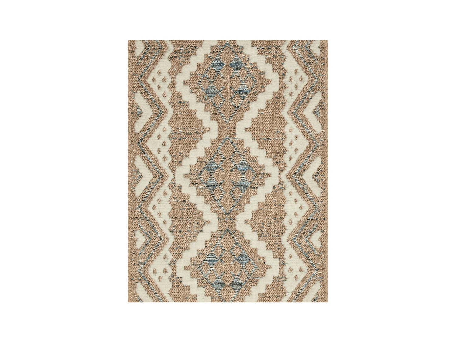 Tapis extérieur - 120x170cm - multicolore - 100% polypropylène résistant aux UV - 1400gr/m² - TALALI