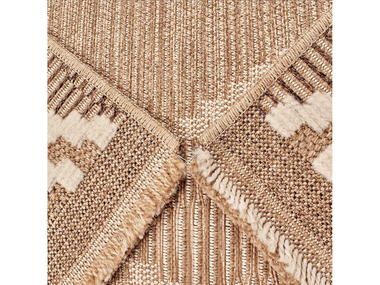 Tapis extérieur - 60x90cm - multicolore - 100% polypropylène résistant aux UV - 1400gr/m² - ISLA