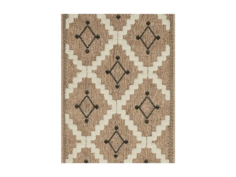 Tapis extérieur - 60x90cm - multicolore - 100% polypropylène résistant aux UV - 1400gr/m² - TYSEN