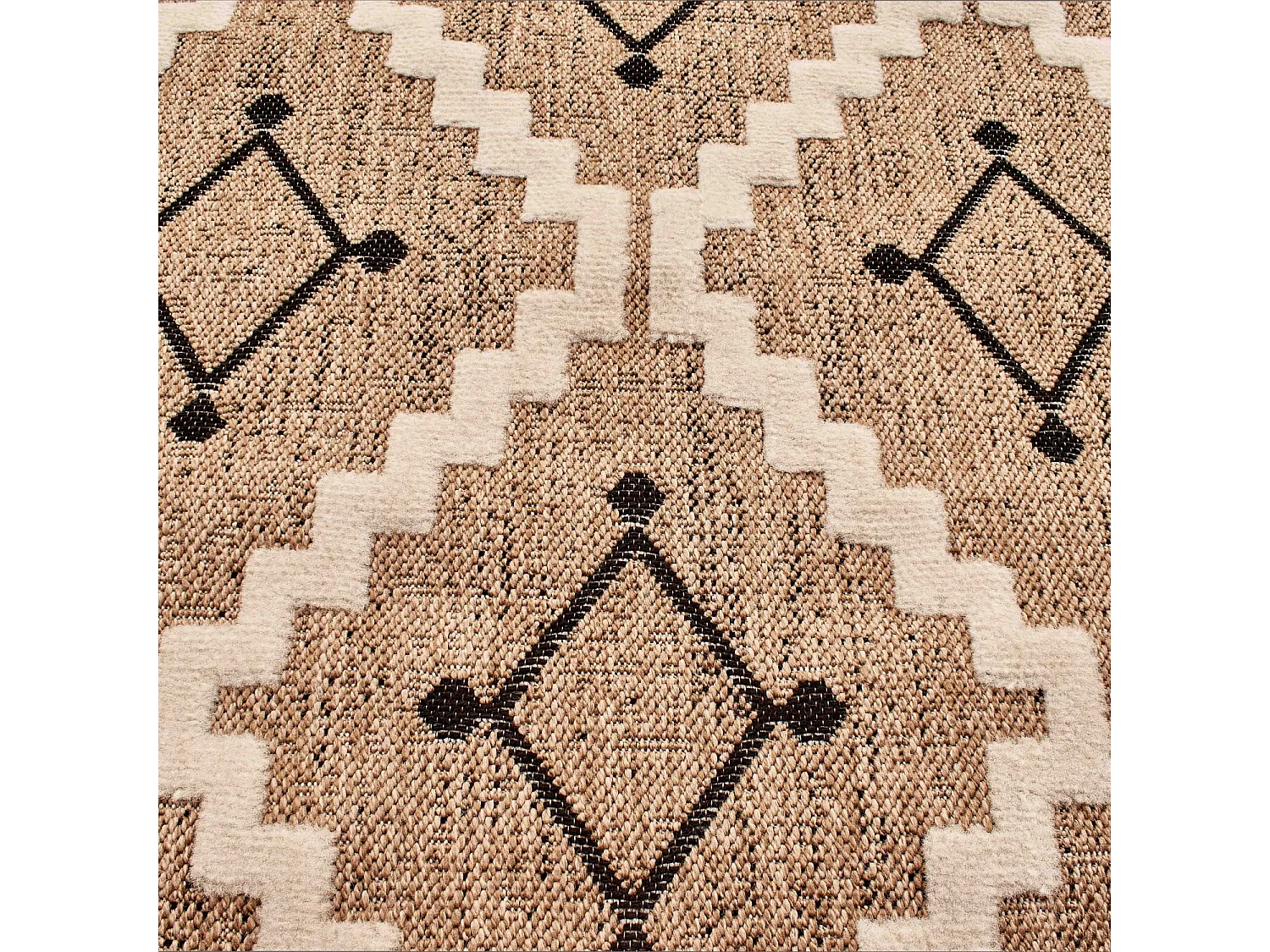 Tapis extérieur - 60x90cm - multicolore - 100% polypropylène résistant aux UV - 1400gr/m² - TYSEN