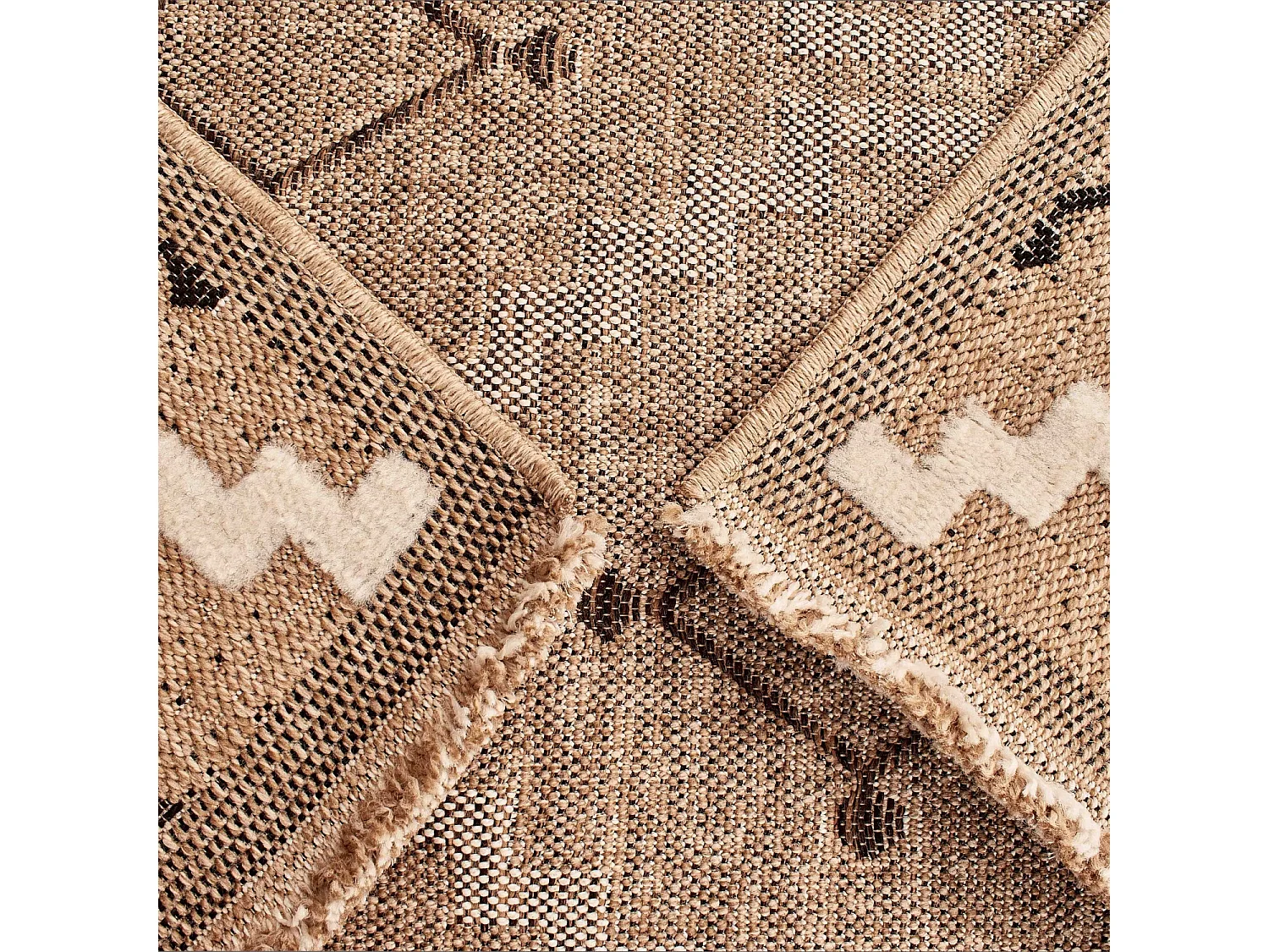 Tapis extérieur - 60x90cm - multicolore - 100% polypropylène résistant aux UV - 1400gr/m² - TYSEN