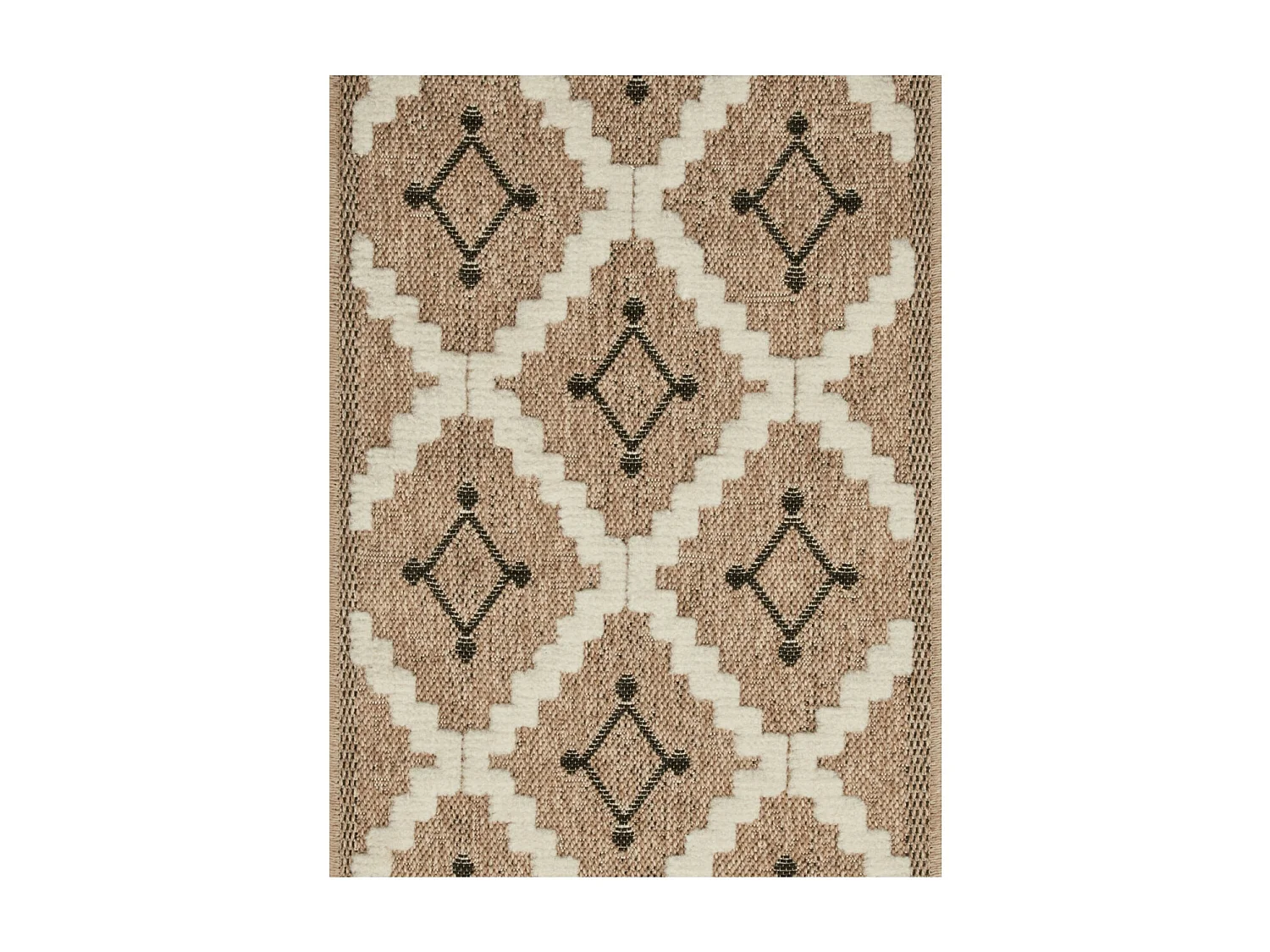 Tapis extérieur - 60x90cm - multicolore - 100% polypropylène résistant aux UV - 1400gr/m² - TYSEN