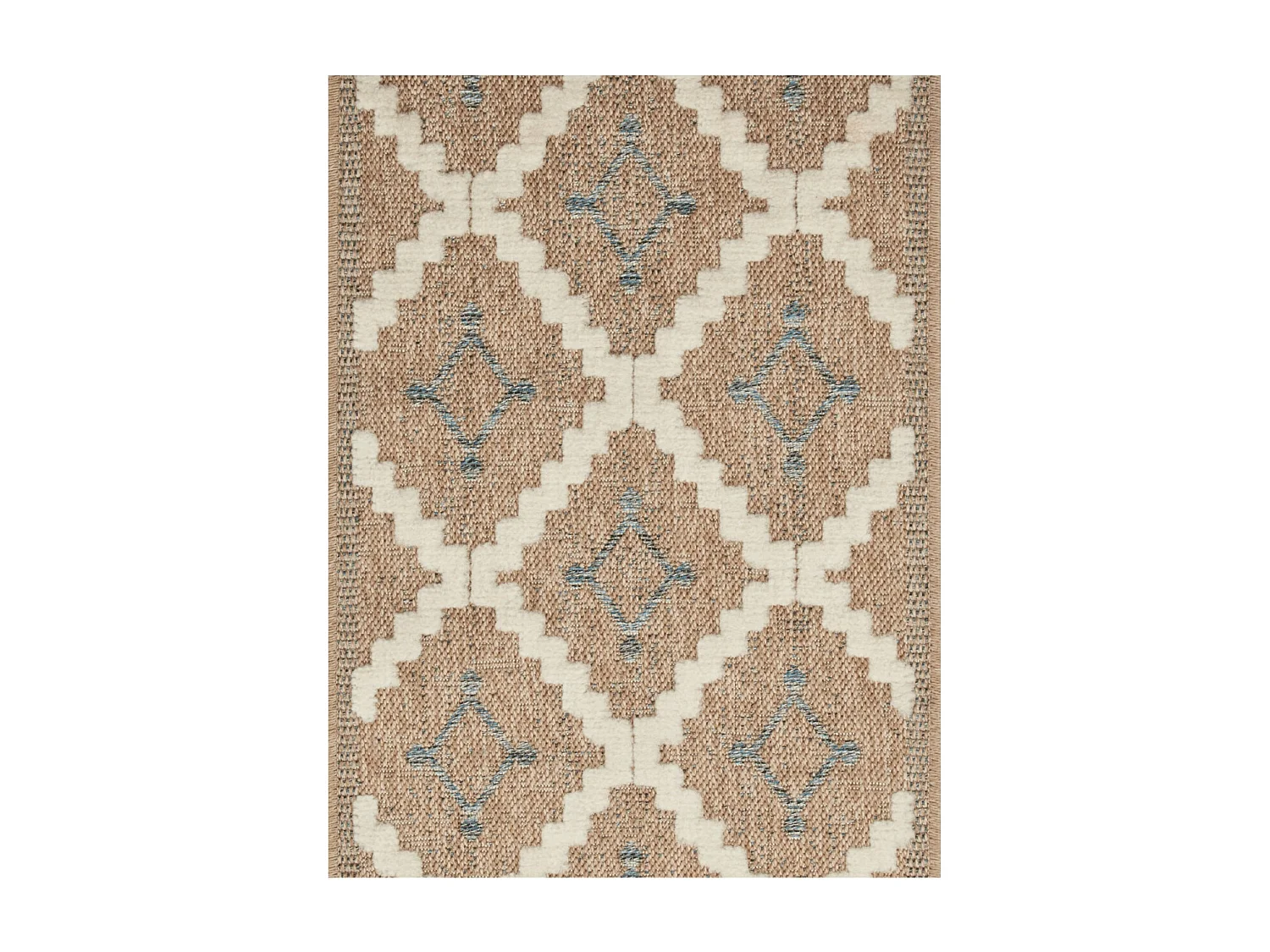 Tapis extérieur - 120x170cm - multicolore - 100% polypropylène résistant aux UV - 1400gr/m² - BLERRY