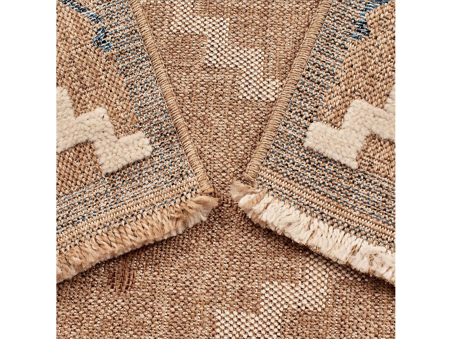 Tapis extérieur - 120x170cm - multicolore - 100% polypropylène résistant aux UV - 1400gr/m² - BLERRY