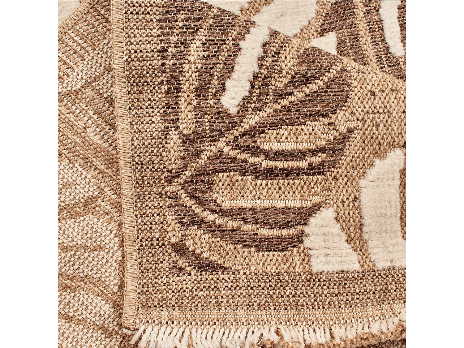 Tapis extérieur - 60x90cm - multicolore - 100% polypropylène résistant aux UV - 1400gr/m² - LIANE